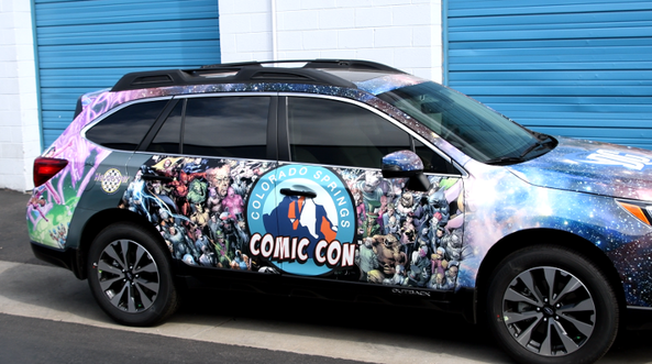 Custom Car Wrap in Colorado Springs for Comic Con